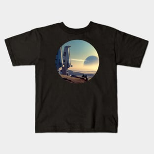 Future world Art Print Kids T-Shirt